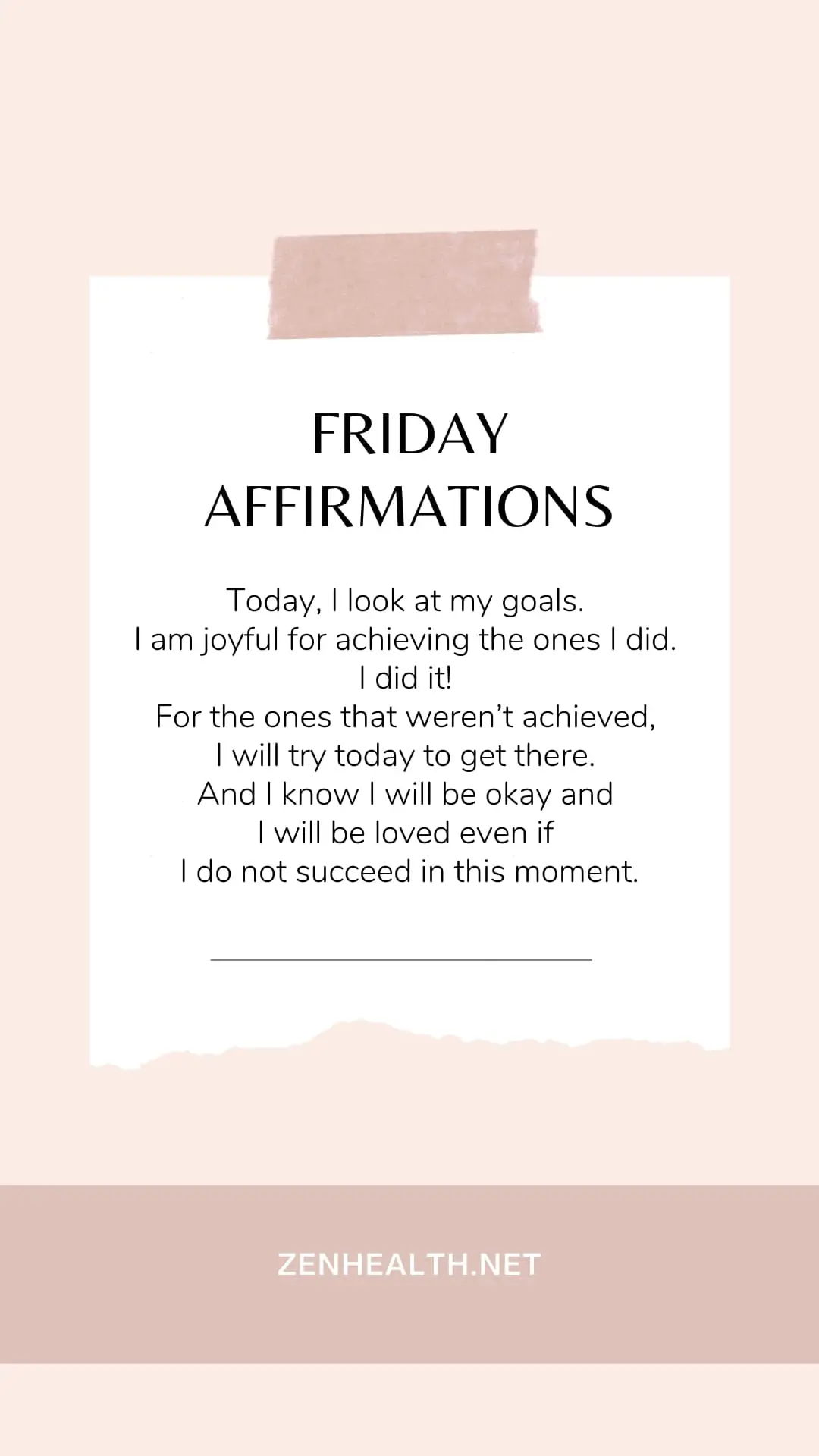 friday affirmation look at goals