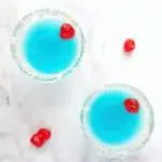 frosted coconuts - coconut rum cocktail
