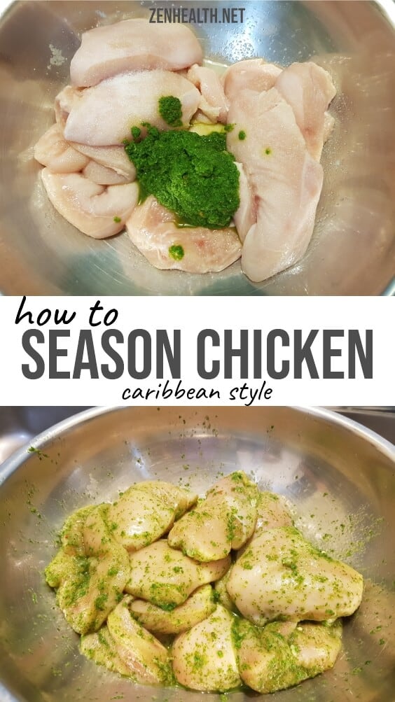How to Season Chicken - Caribbean Style #howtoseasonchicken