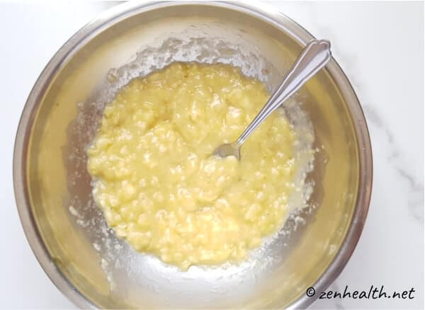 Mashed bananas