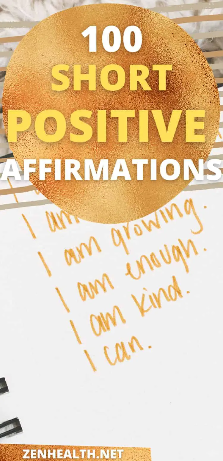 100 short positive affirmations