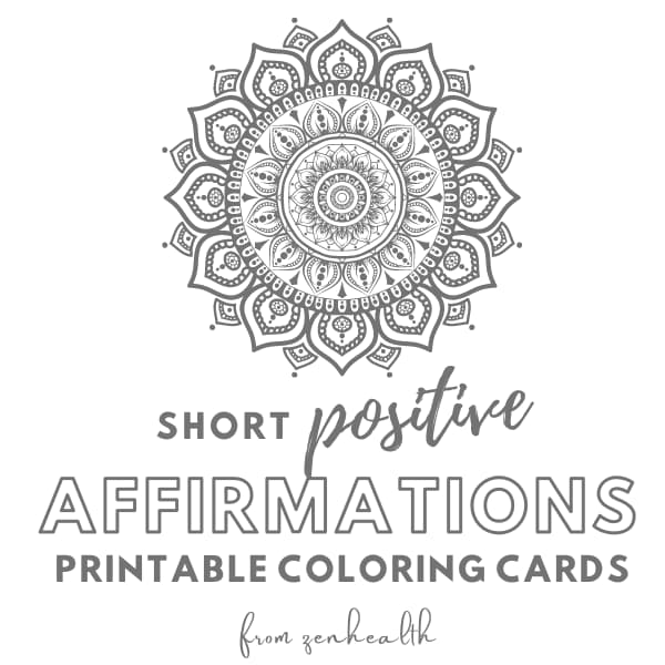 short positive affirmation printables featured