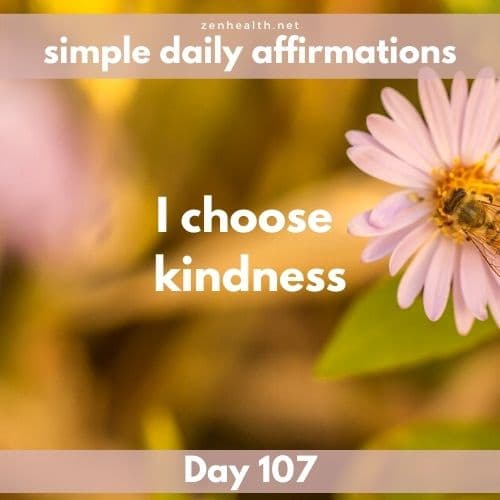 Simple daily affirmations: Day 107