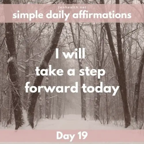 Simple daily affirmations: Day 19