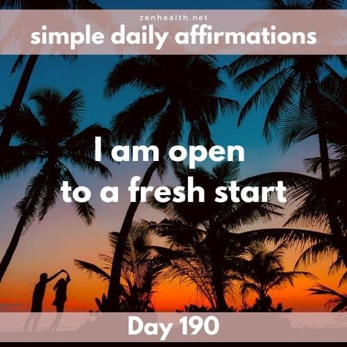 Simple daily affirmations: Day 190