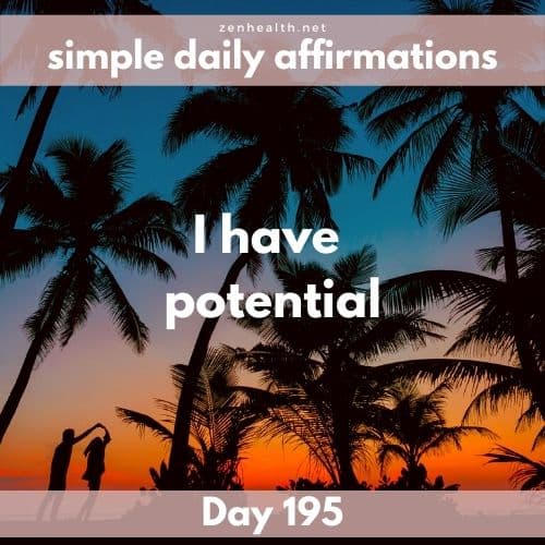Simple daily affirmations: Day 195