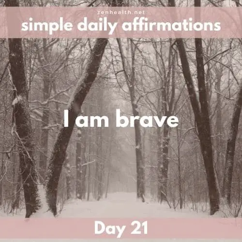 Simple daily affirmations: Day 21