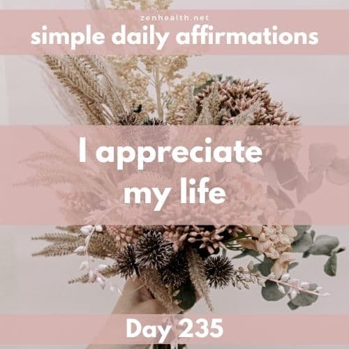 Simple daily affirmations: Day 235