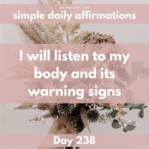 Simple daily affirmations: Day 238