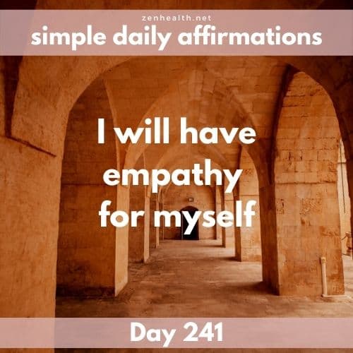 Simple daily affirmations: Day 241