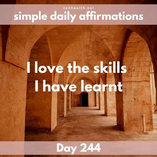 Simple daily affirmations: Day 244