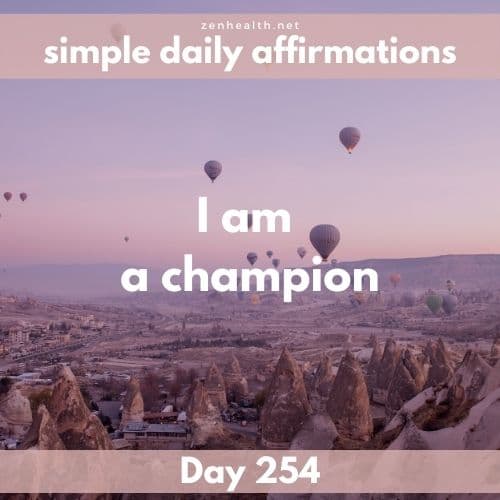 Simple daily affirmations: Day 254