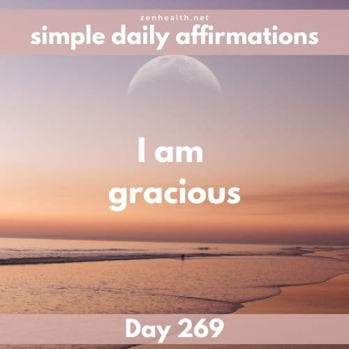 Simple daily affirmations: Day 269