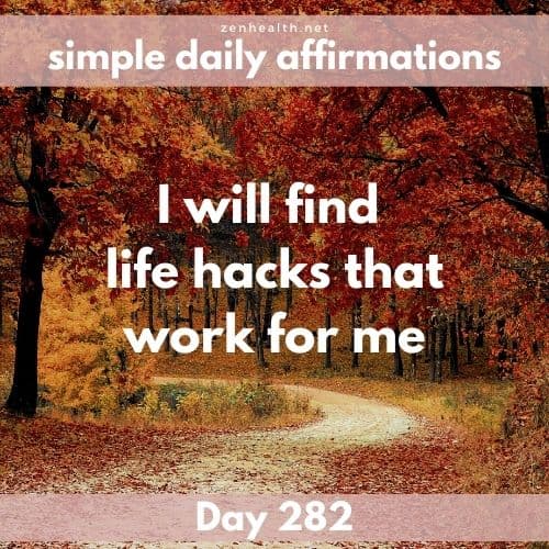 Simple daily affirmations: Day 282