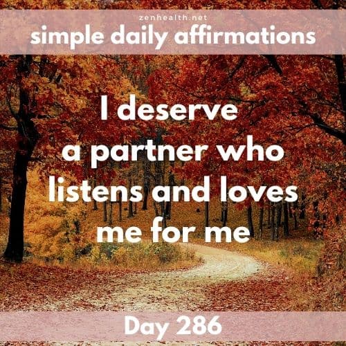 Simple daily affirmations: Day 286