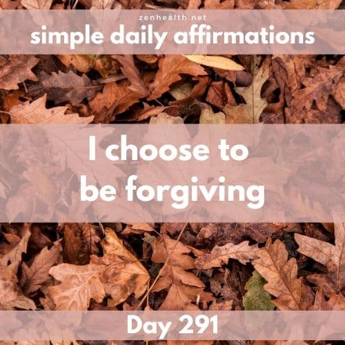 Simple daily affirmations: Day 291