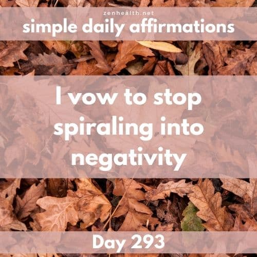 Simple daily affirmations: Day 293