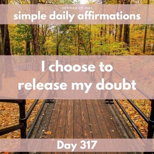 Simple daily affirmations: Day 317