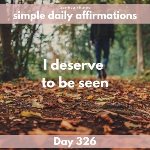 Simple daily affirmations: Day 326
