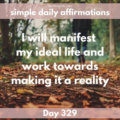 Simple daily affirmations: Day 329
