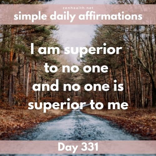 Simple daily affirmations: Day 331