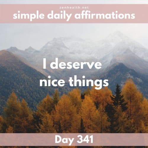 Simple daily affirmations: Day 341