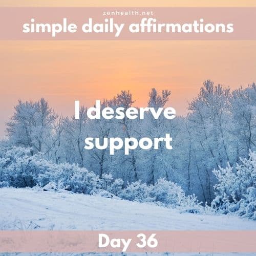 Simple daily affirmations: Day 36