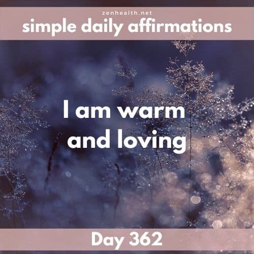 Simple daily affirmations: Day 362