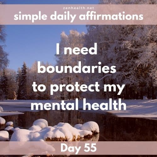Simple daily affirmations: Day 55