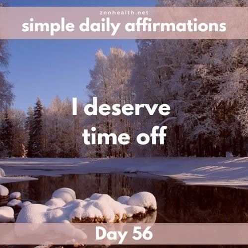 Simple daily affirmations: Day 56