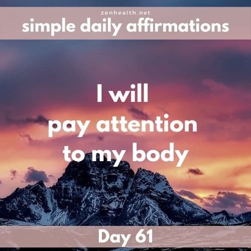 Simple daily affirmations: Day 61