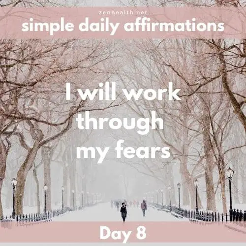 Simple daily affirmations: Day 8