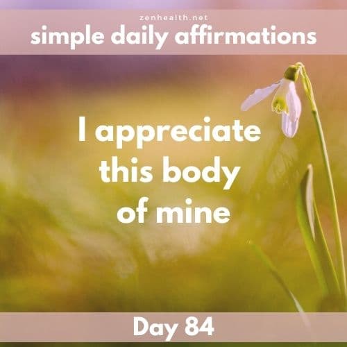 Simple daily affirmations: Day 84
