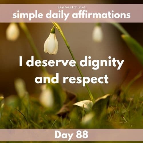 Simple daily affirmations: Day 88