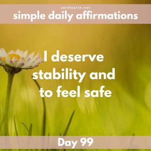 Simple daily affirmations: Day 99